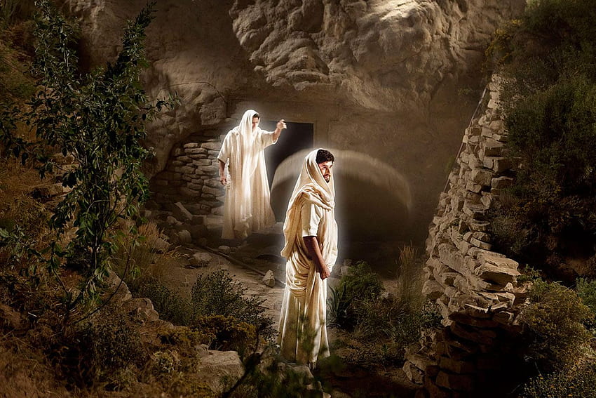 พระเยซูถูกฝังในหลุมฝังศพ อุโมงค์ว่างเปล่า วอลล์เปเปอร์ HD
