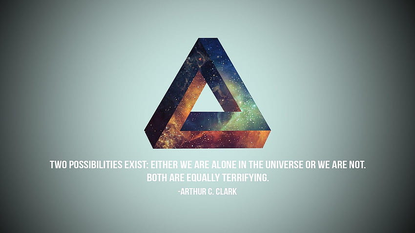 quote, Typo, Penrose Triangle / and Mobile HD wallpaper