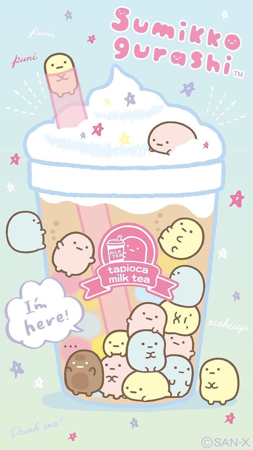 Bubble Tea Anime, cute boba bear HD phone wallpaper
