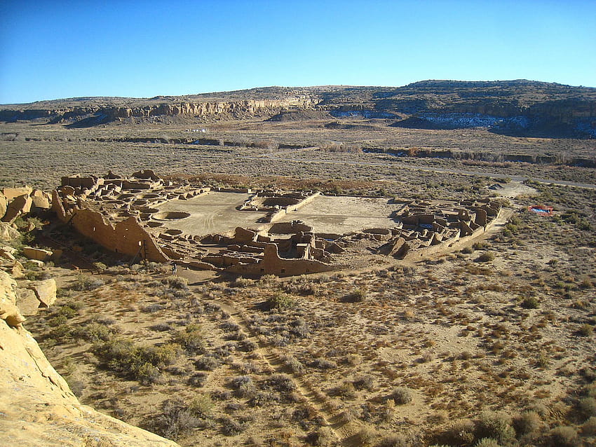 Pueblo Bonito Chaco Canyon Great House in New Mexico pueblo