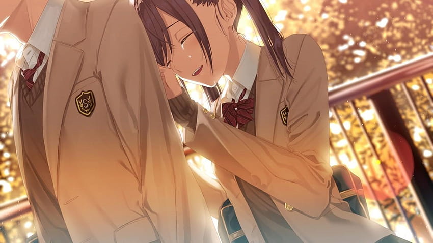 1280x720 Anime Couple, Crying, Tears, Romance, crying couple hug anime HD wallpaper