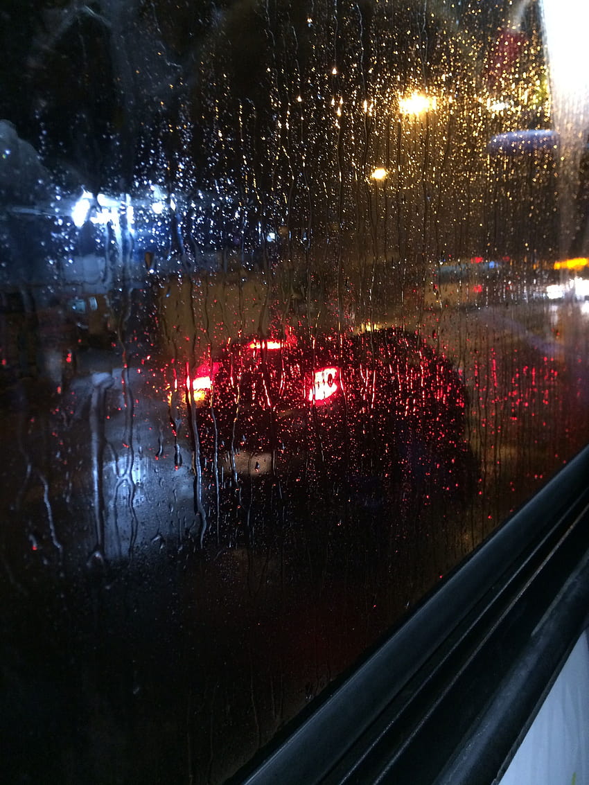 Chuva na janela, aesthetic rain night HD phone wallpaper