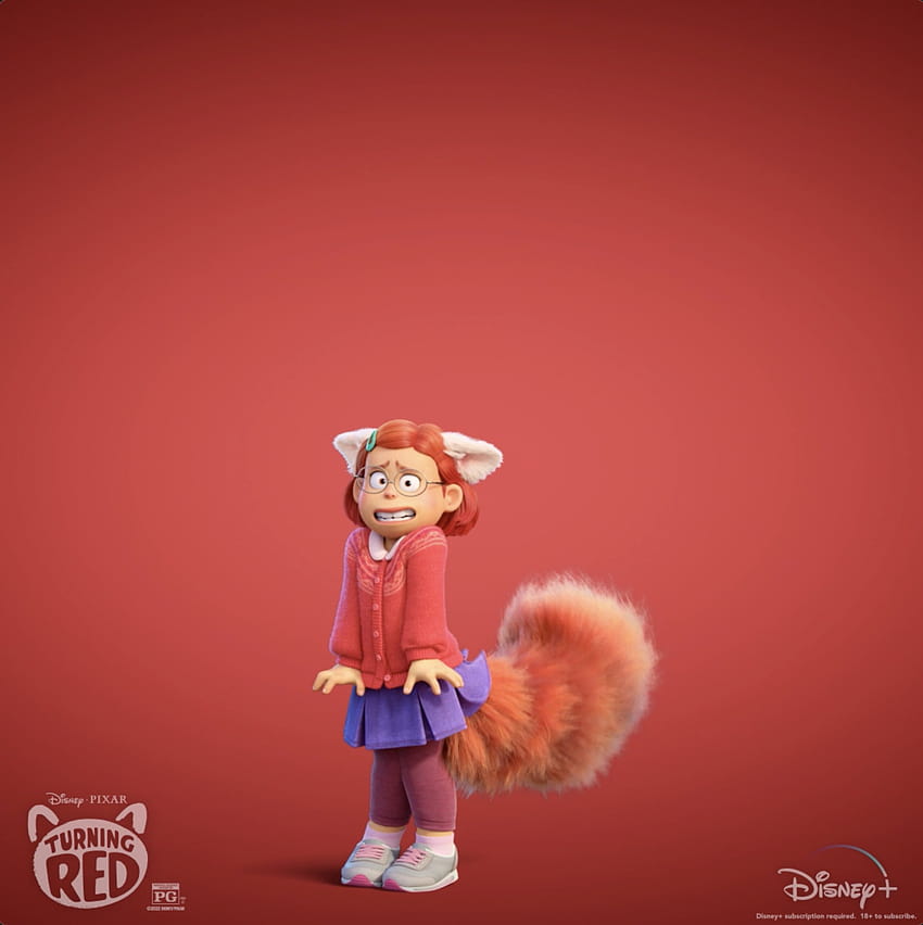 Tornando-se vermelho da Disney e Pixar, miriam ficando vermelha Papel de parede de celular HD