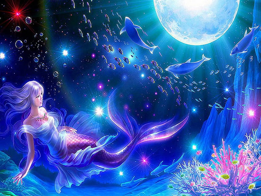 Beautiful Mermaid, ethereal mermaid HD wallpaper