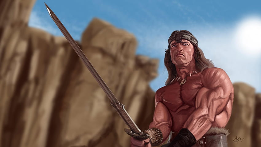 Arnold Schwarzenegger Swords Warriors Conan the 2560x1440, conan the barbarian HD wallpaper