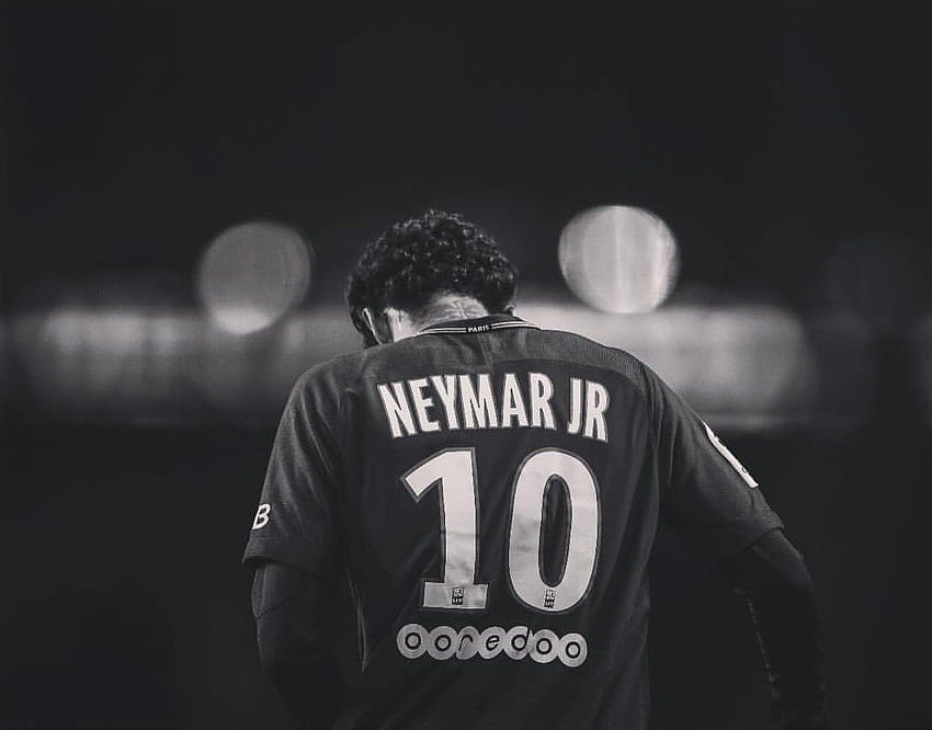 Neymar en noir et blanc, neymar noir Fond d'écran HD