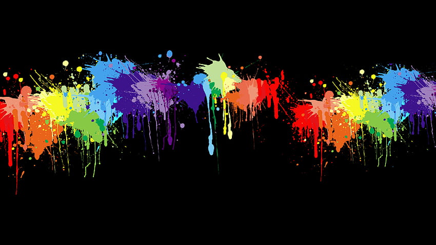 Colorful Paint Splash 7 HD wallpaper