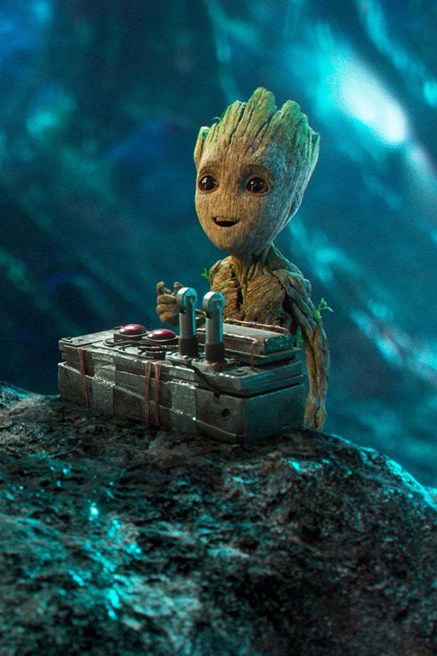 12 Baby Groot Moments That Make You Want to Squish His Twiggy, baby groot amoled HD phone wallpaper