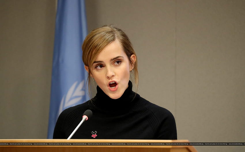 Emma Watson z Organizacji Narodów Zjednoczonych w Nowym Jorku, Emma Watson z Organizacji Narodów Zjednoczonych Tapeta HD