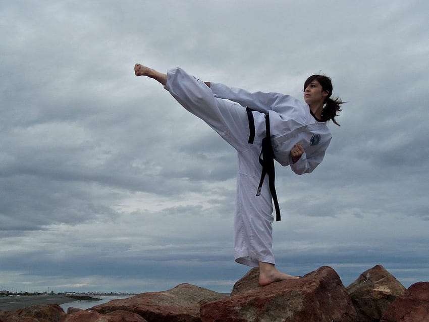 Taekwondo Girl, mulheres de artes marciais papel de parede HD