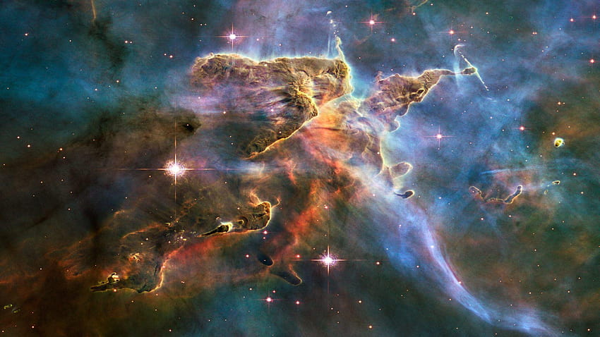 Uydu Hubble Uzay Teleskobu Karina'nın Detayını Gösteriyor HD duvar kağıdı