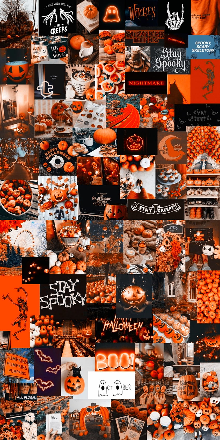Cute Aesthetic Screensavers posted by Christopher Peltier, halloween fall collage HD phone wallpaper