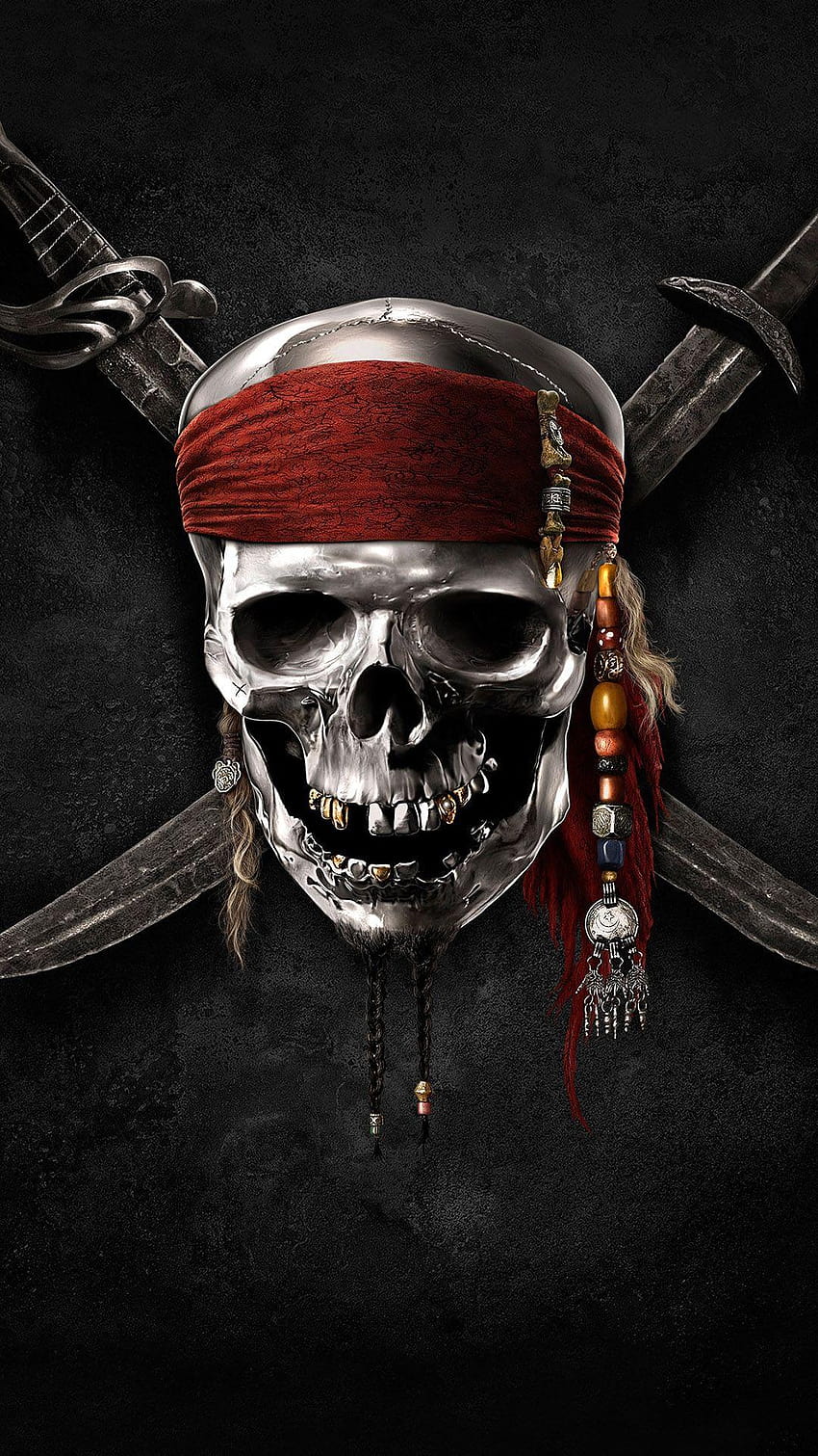 Backgrounds Pirates Logo Pirates of the Caribbean Skull Knife, logo lengkap untuk ponsel wallpaper ponsel HD
