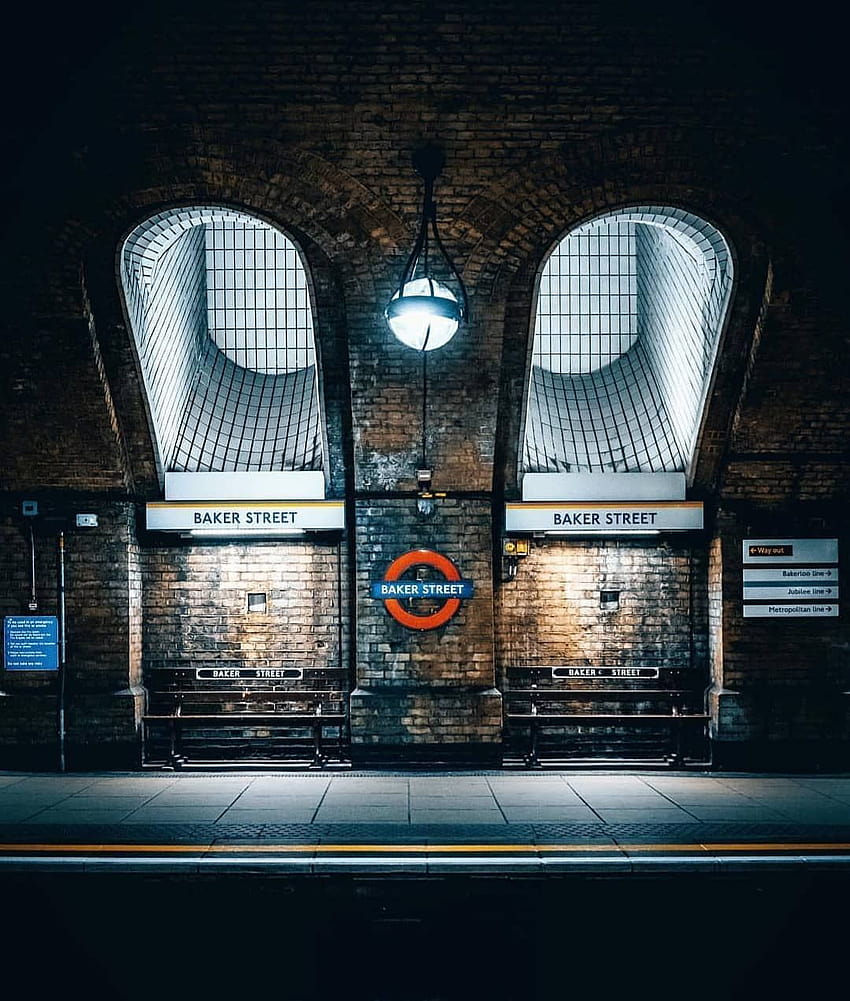 Estación de metro de Baker Street fondo de pantalla del teléfono