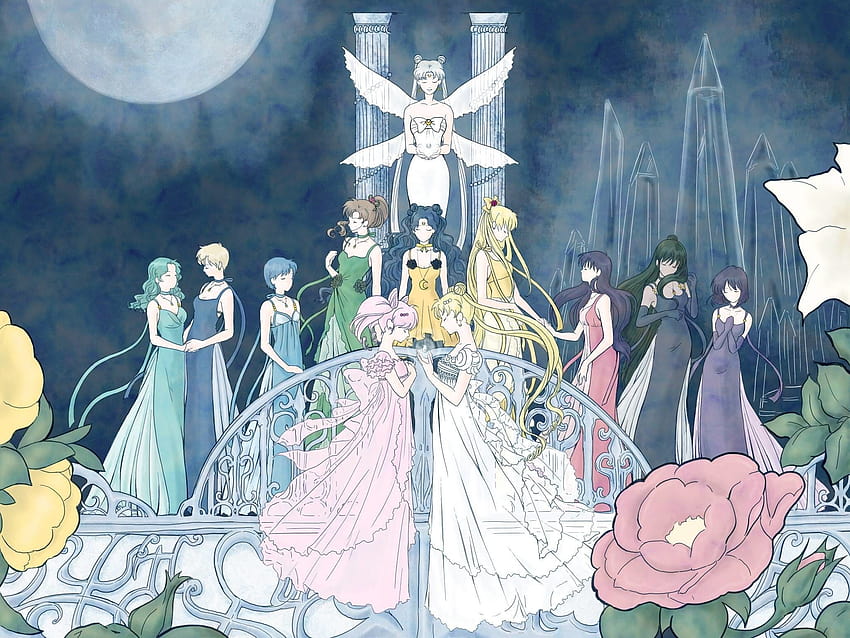 5 Sailor Saturn, estética Sailor Moon papel de parede HD