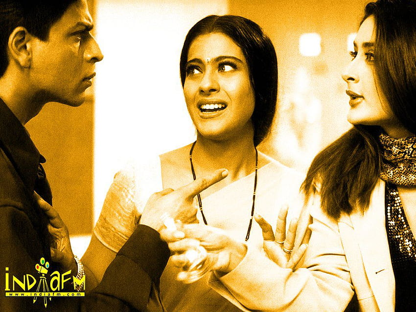 Shahrukh Khan,kajol,kareena Kapoor, shahrukh khan and kareena kapoor HD wallpaper