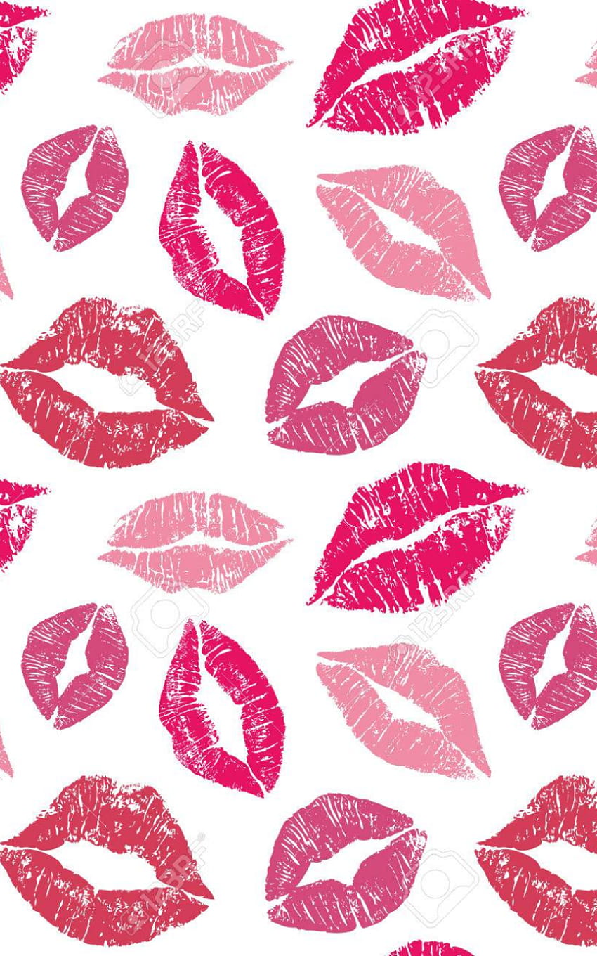 Female Lips Lipstick Kiss Pattern Cosmetics And Love Backgrounds [1300x1300] for your , Mobile & Tablet, kiss on the lips HD phone wallpaper