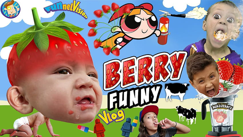 VLOG LUCU BERRY!! Funnel Vision Kitchen Family Fun! STRAWBERRY, fgteev hadir ke dalam game Wallpaper HD