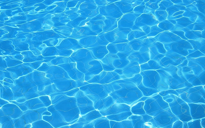 Текстура вода, подводен фон, сини фонове, текстура на водата в басейна HD тапет