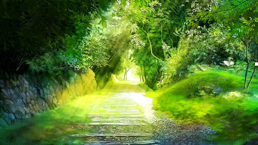 Nature Anime Scenery Backgrounds Resources:, anime natural scene HD  wallpaper | Pxfuel