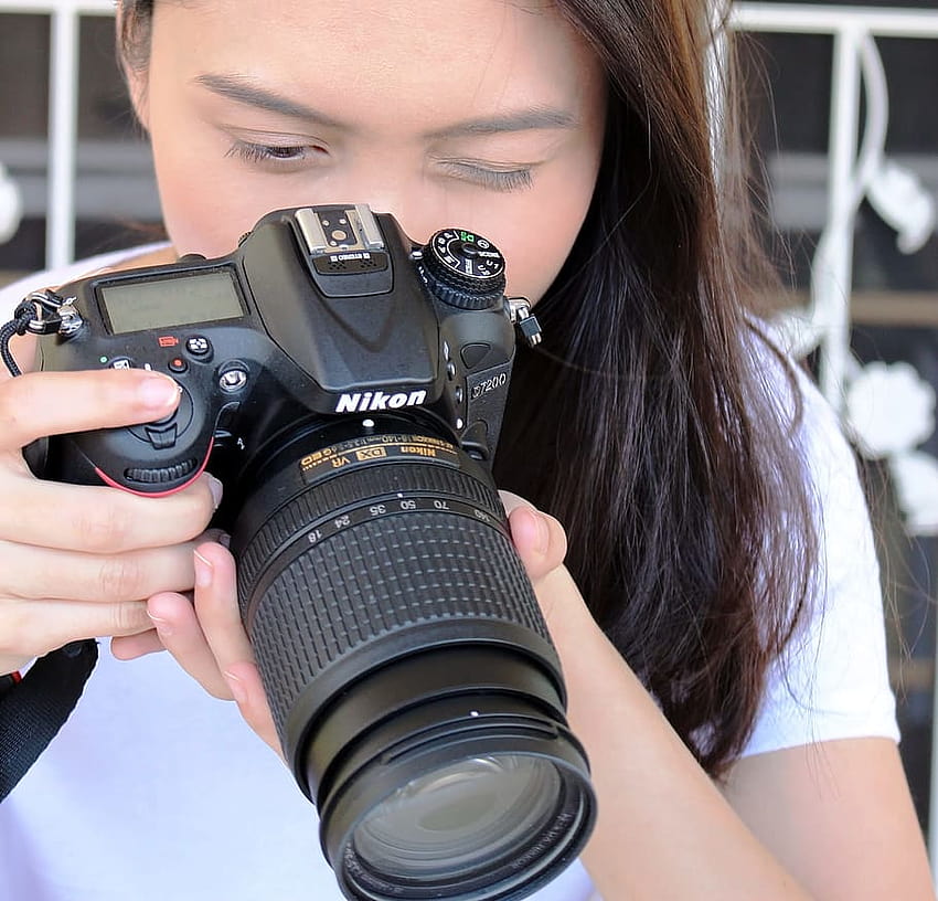 : Asian girl takes with a Nikon D7200 DSLR, nikon graphy HD wallpaper