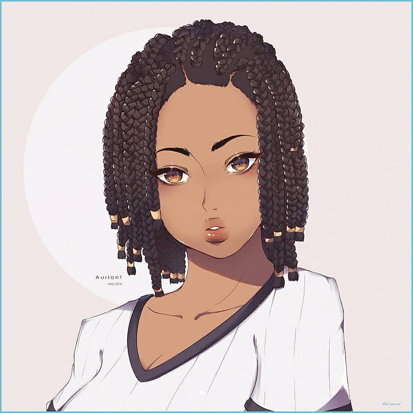 Instagram의 @teraterra에서 Black girl art, Black love art, african girl anime HD 전화 배경 화면