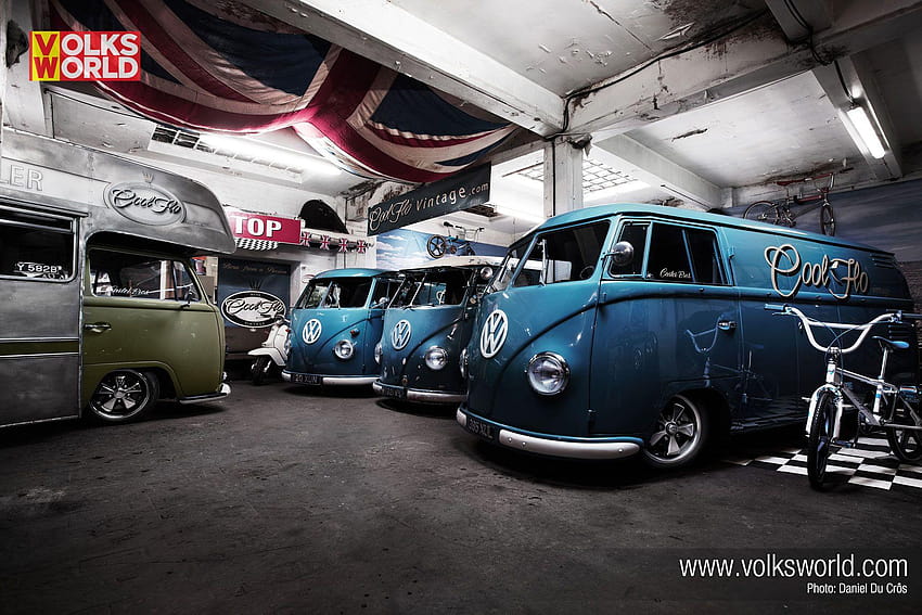 Cool Flo Vintage Garage, best vw t2 HD wallpaper