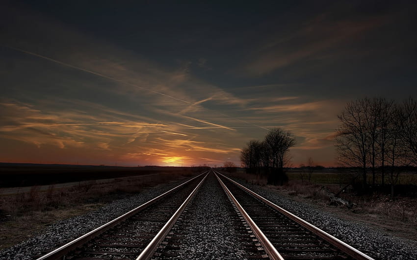 Railway Track posted by Ryan Johnson, train tracks HD wallpaper