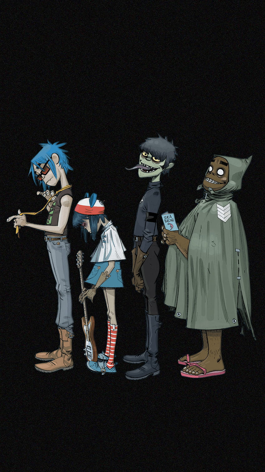 Couldn't find a good Gorillaz phone , made my own. : gorillaz, gorillaz android HD phone wallpaper
