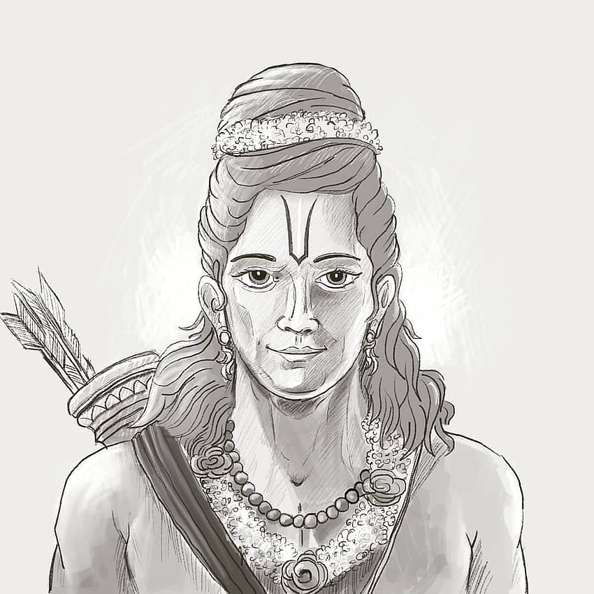 Shri Ram Navami With Bow Arrow Sketch Kard Design Stock Illustration -  Download Image Now - iStock