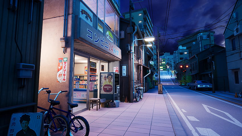 ArtStation, japan anime street HD wallpaper | Pxfuel