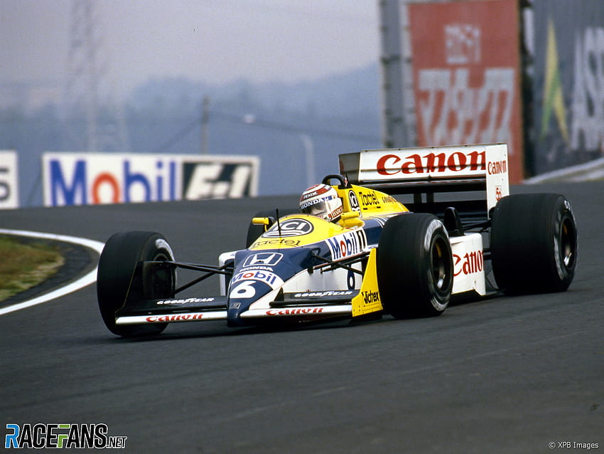 Nelson Piquet, Williams, Suzuka, 1987 · RaceFans papel de parede HD