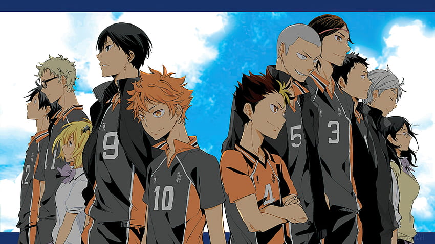 342125 Haikyuu, Anime, Karasuno, Voleibol, Equipo, equipo haikyuu fondo de pantalla