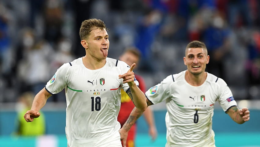 Nicolo Barella i Lorenzo Insigne pomogli Włochom pokonać Belgię 2, Włochy Euro 2020 Tapeta HD