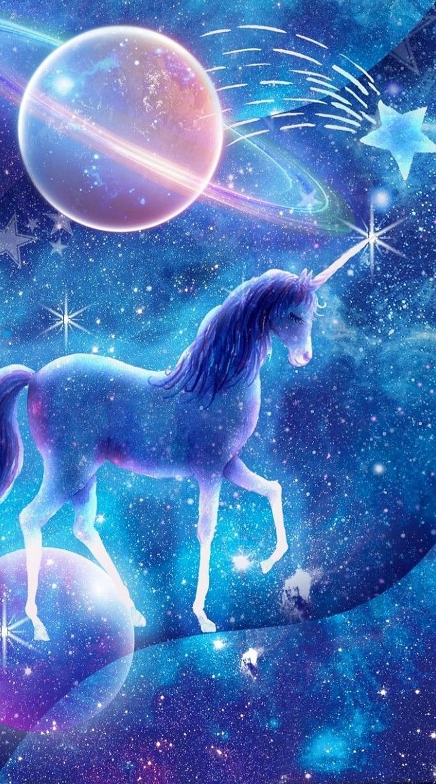 Unicorn in Outerspace, space unicorns HD phone wallpaper