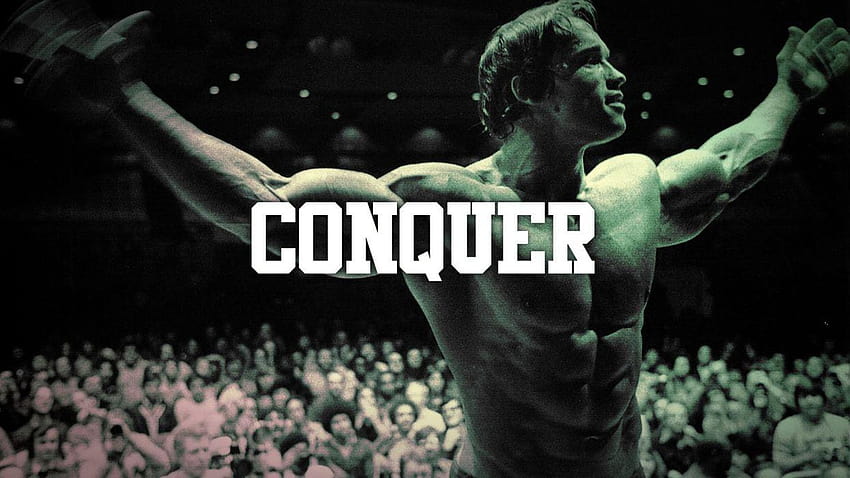 Arnold Schwarzenegger Conquer Muscle Bodybuilding, body building HD wallpaper