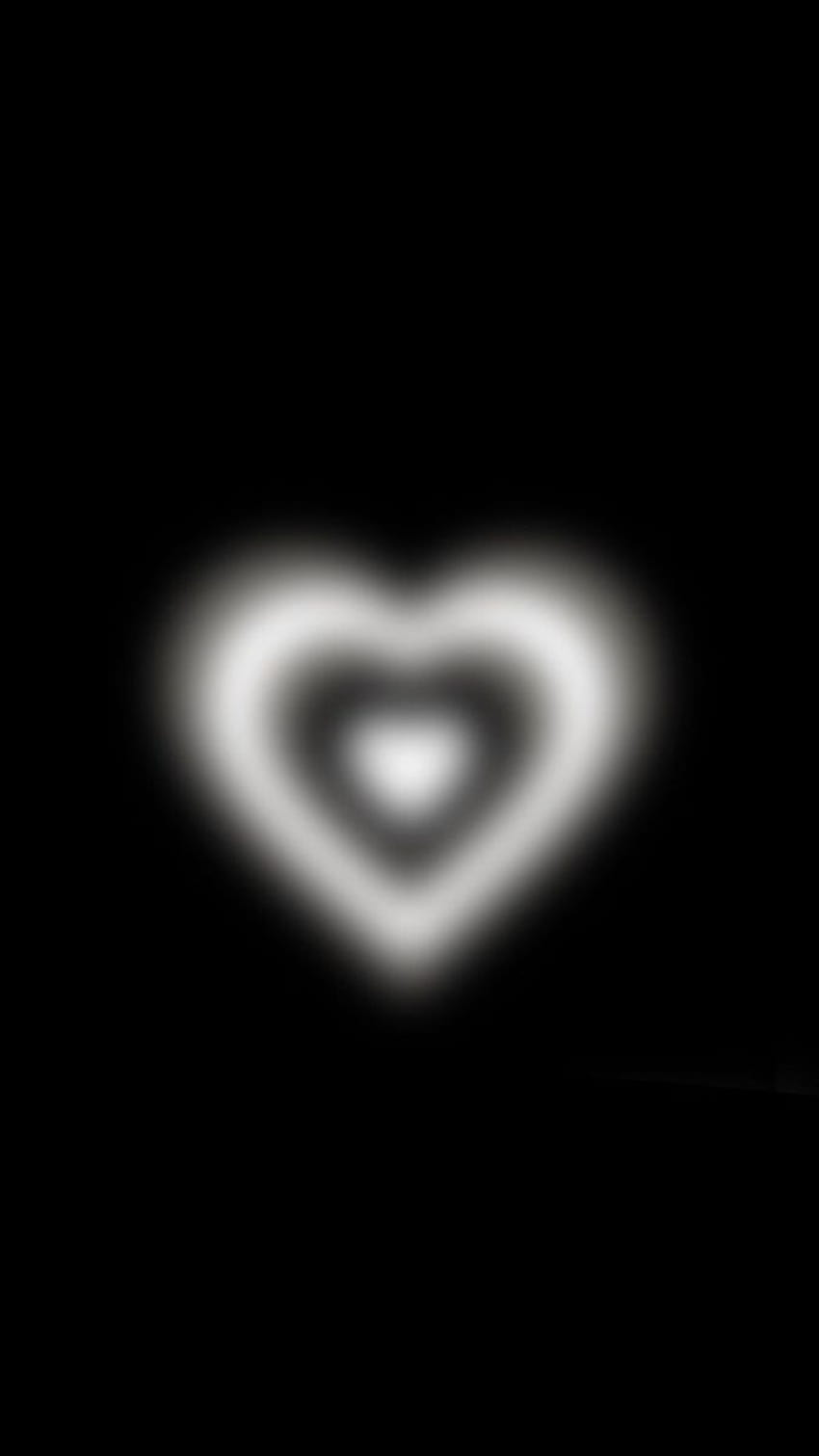 Heart Aura Lockscreen, aesthetic heart black HD phone wallpaper ...