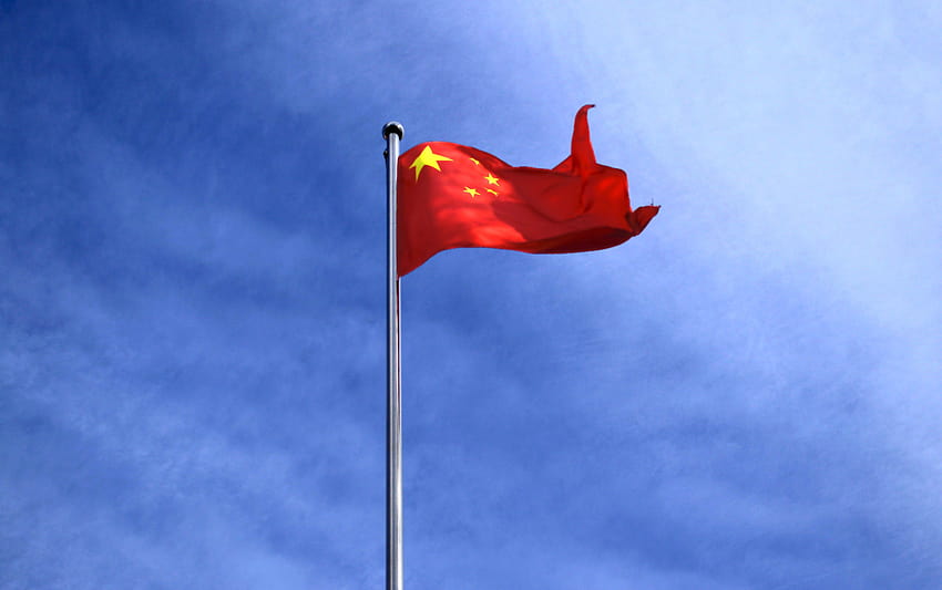 red and yellow star flag, chinese flag HD wallpaper