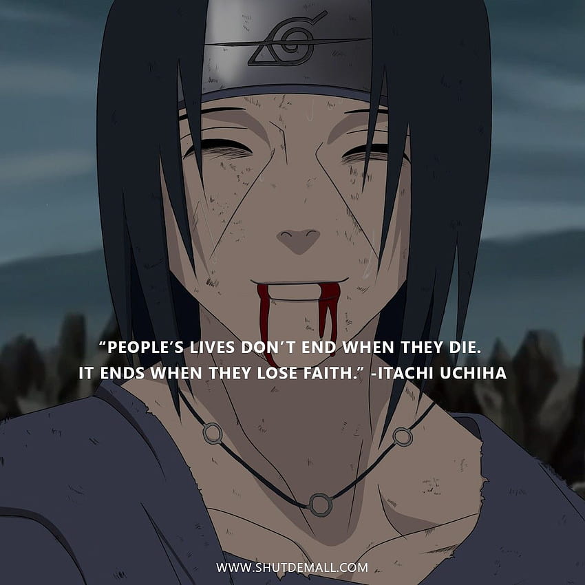 Top 7 Anime Quotes Naruto quotes Anime quotes inspirational [1200x1200] for  your , Mobile & Tablet, sad anime quotes HD phone wallpaper | Pxfuel