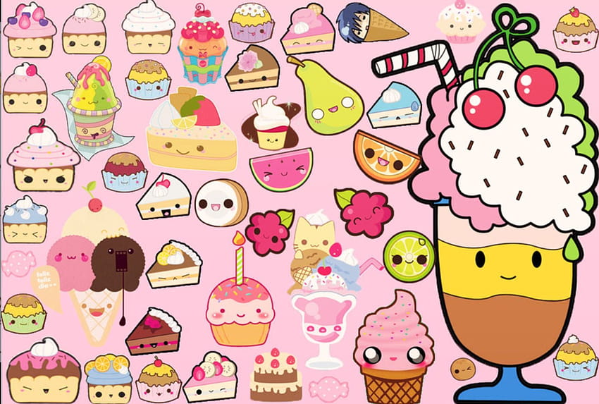 Comida kawaii fofa