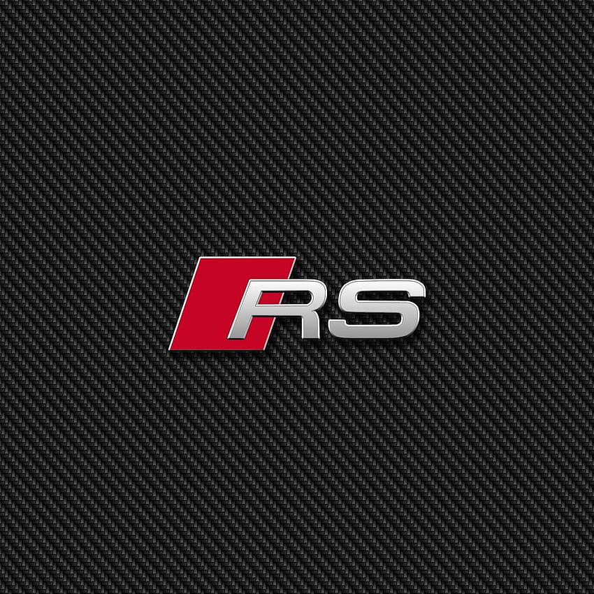 Audi RS Badge Carbon by bruceiras, audi rs logo HD phone wallpaper