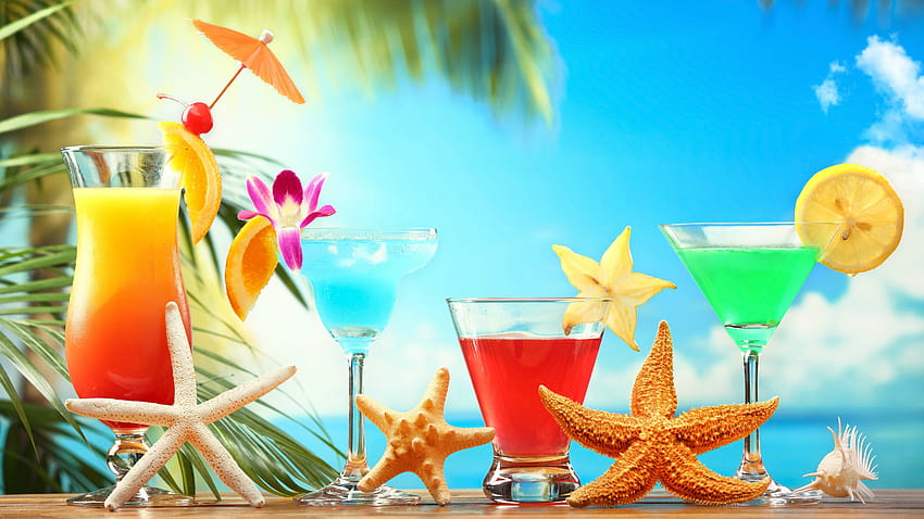Fresh Summer Cocktail Wide, summer coctail HD wallpaper