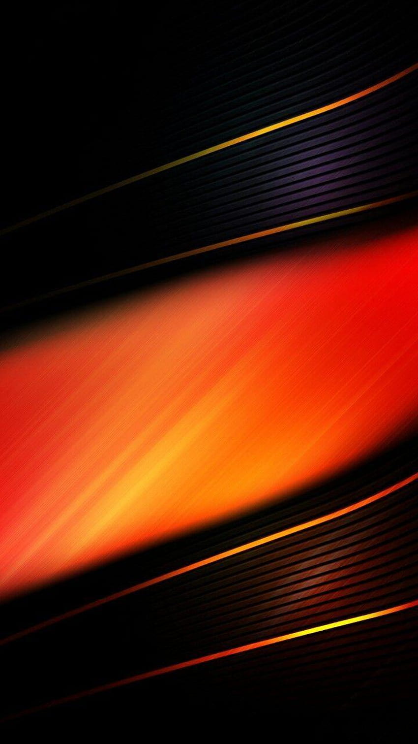Blue Black and Orange Abstract HD phone wallpaper