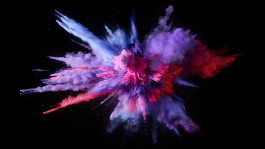 Mac Os Sierra Color Splash Purple Explosion Colors, color blast HD wallpaper