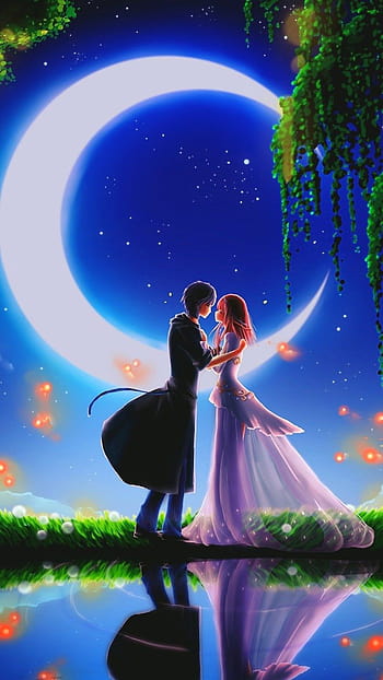 Love iphone romantic couple anime HD wallpapers | Pxfuel