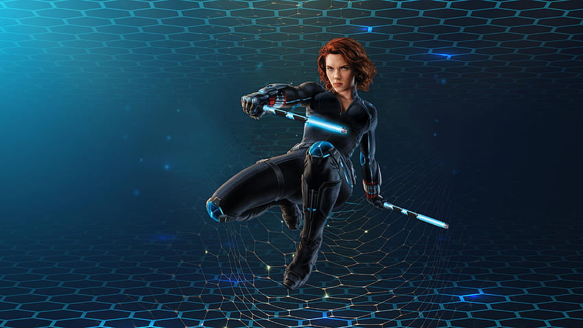 Black Widow 3D , Superheroes HD wallpaper