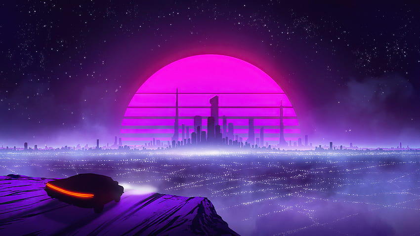 Desktop Background Wallpaper, Synthwave, Retro, 1080p/1440p/4k