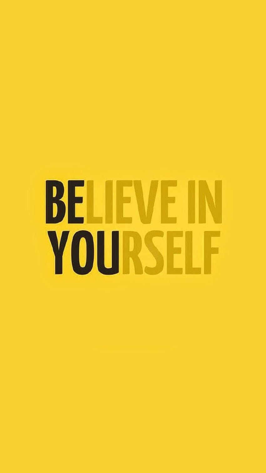 BE YOU, believe in yourself HD phone wallpaper