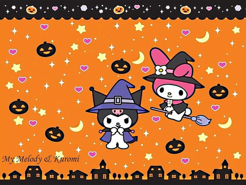 My Melody x Kuromi, halloween kuromi HD wallpaper