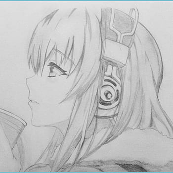SUPER EASY Anime girl pencil drawing  PaintingTube